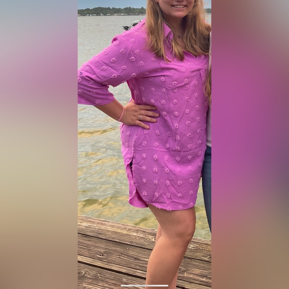 Pink cover up/dress